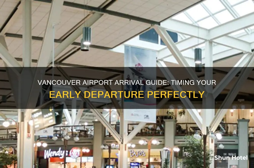 how early should i get to vancouver airport