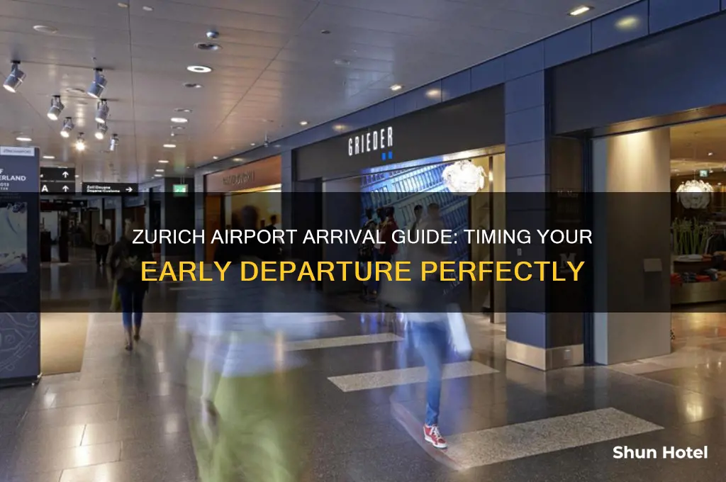 how early should i get to zurich airport