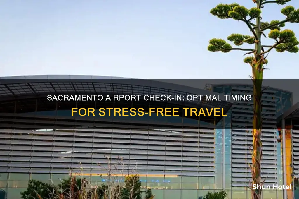 how early should you check in at sacramento international airport