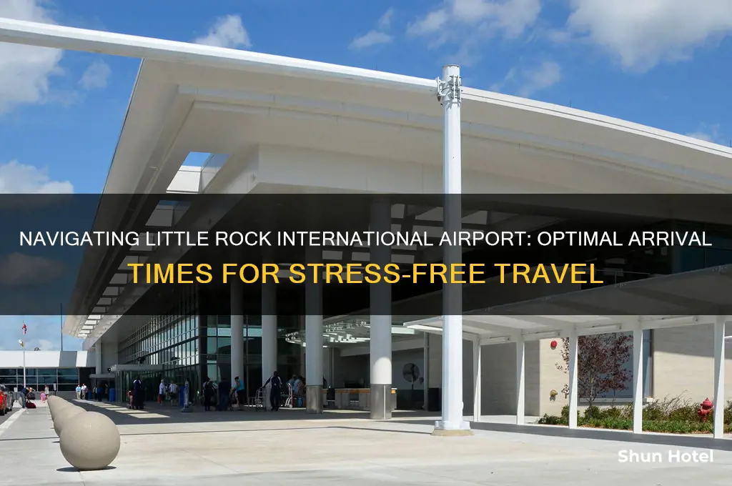 how early should you get to little rock international airport