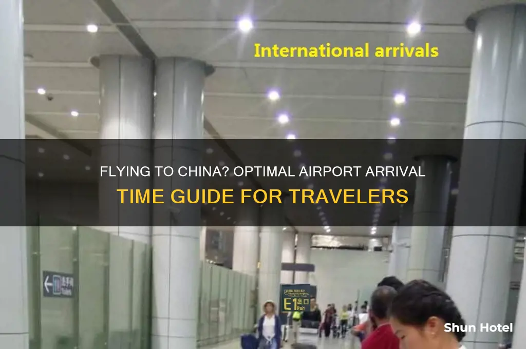 how early to airport before flying to china