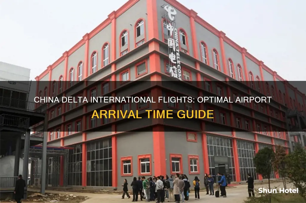 how early to airport before international flight china delta