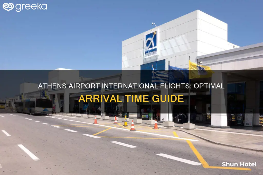 how early to arrive at athens airport for international flight