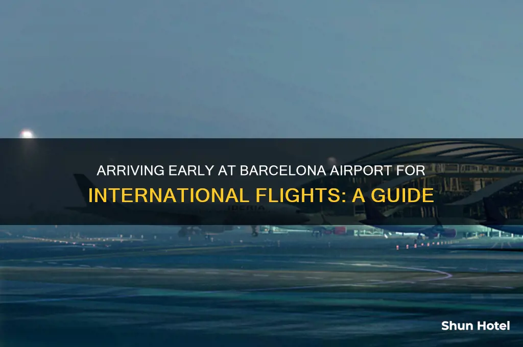 how early to arrive at barcelona airport for international flight