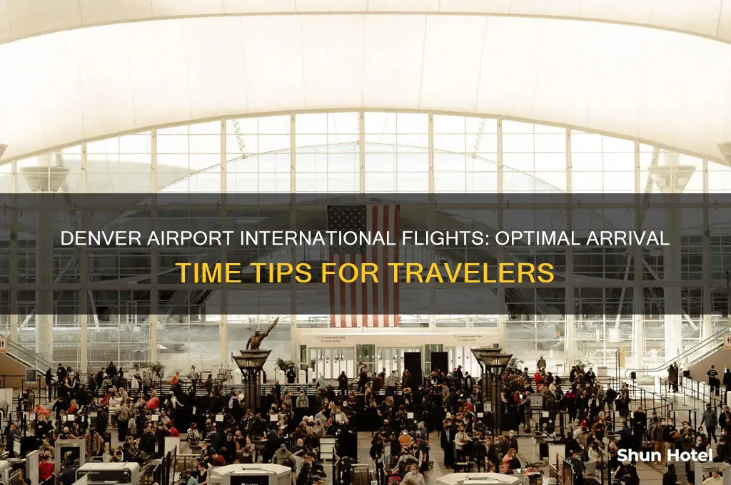 how early to arrive at denver airport for international flights