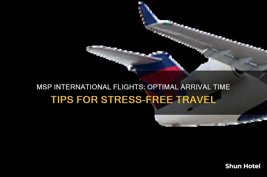 how early to arrive at msp airport for international