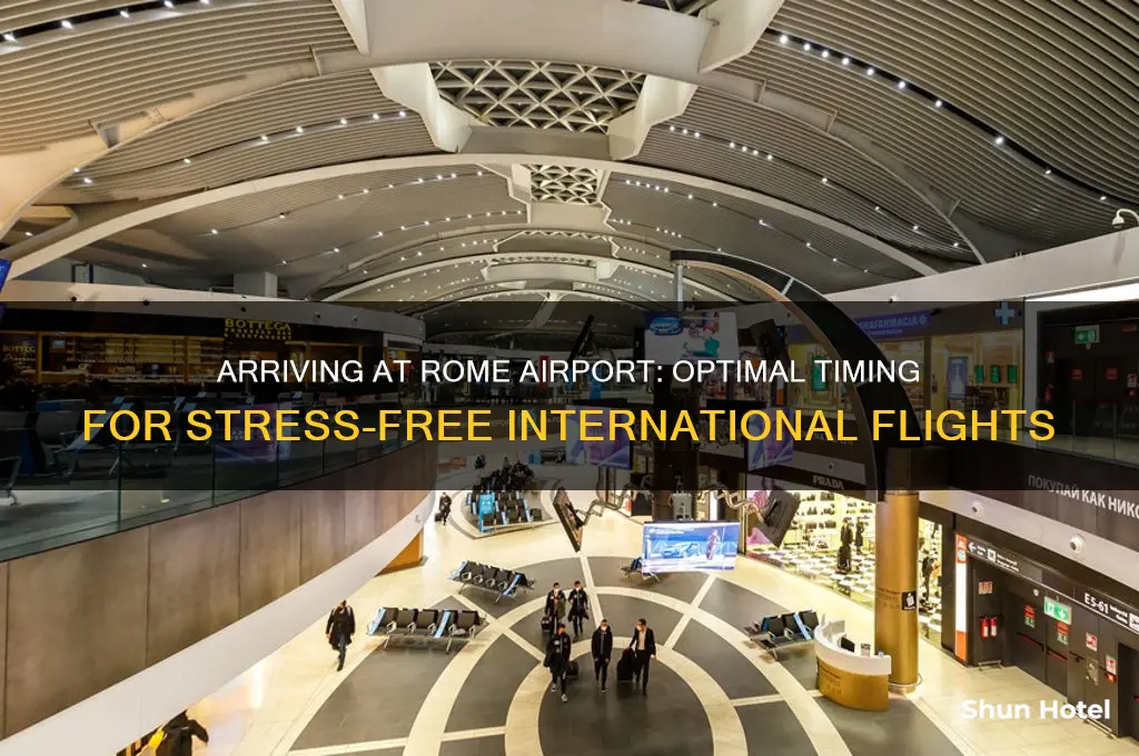 how early to arrive at rome airport for international flight