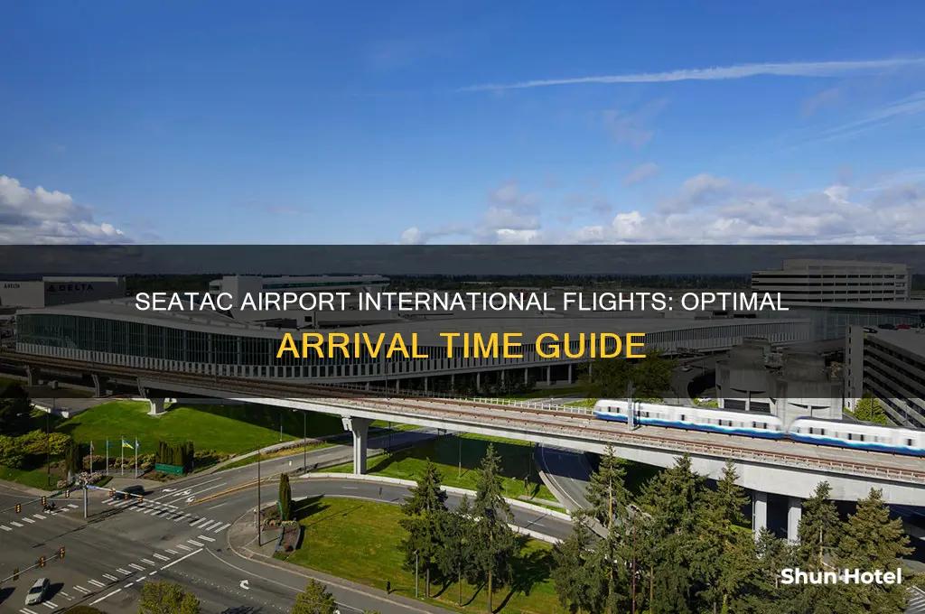 how early to arrive at seatac airport for international flight