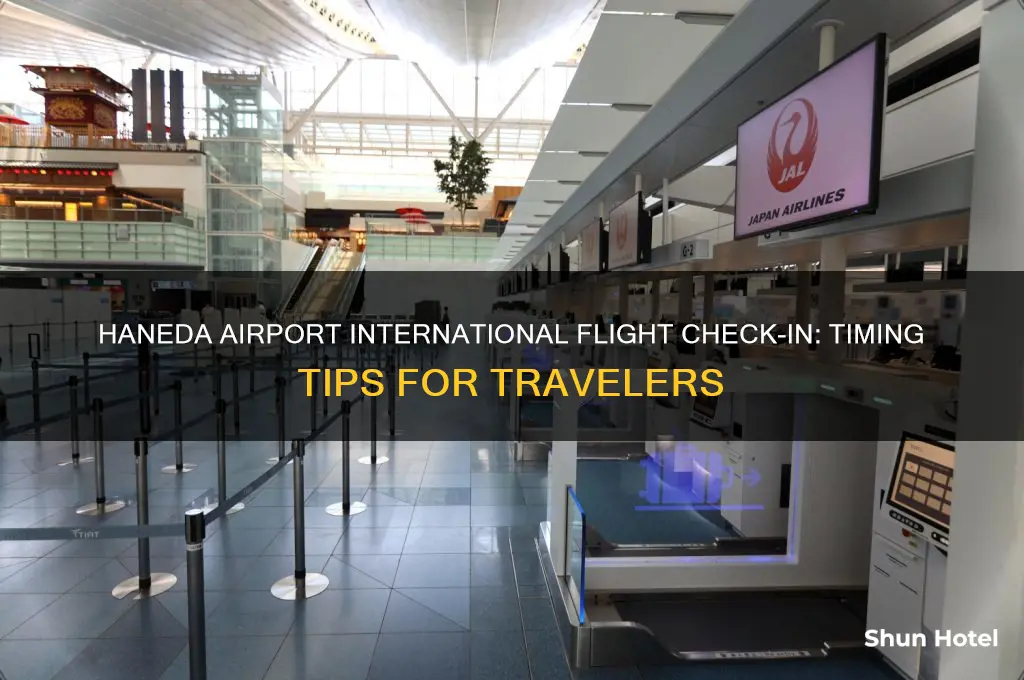 how early to check in for international flight haneda airport