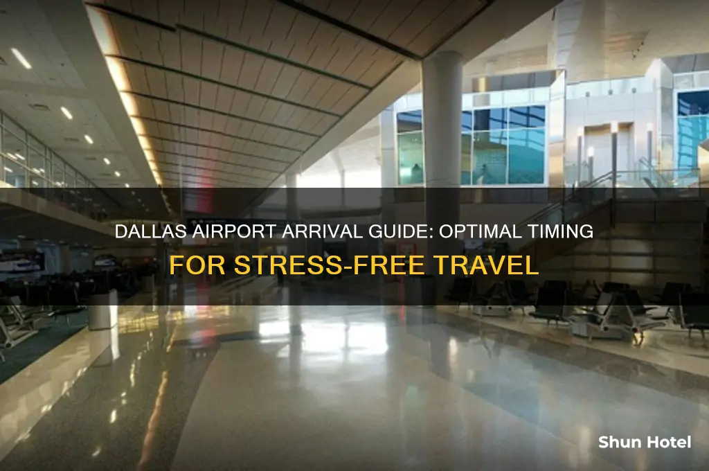 how early to get to airport dallas