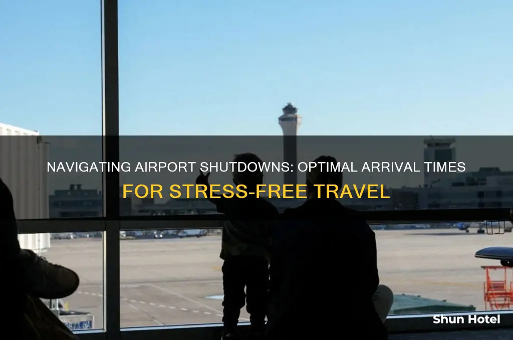 how early to get to airport during shutdown