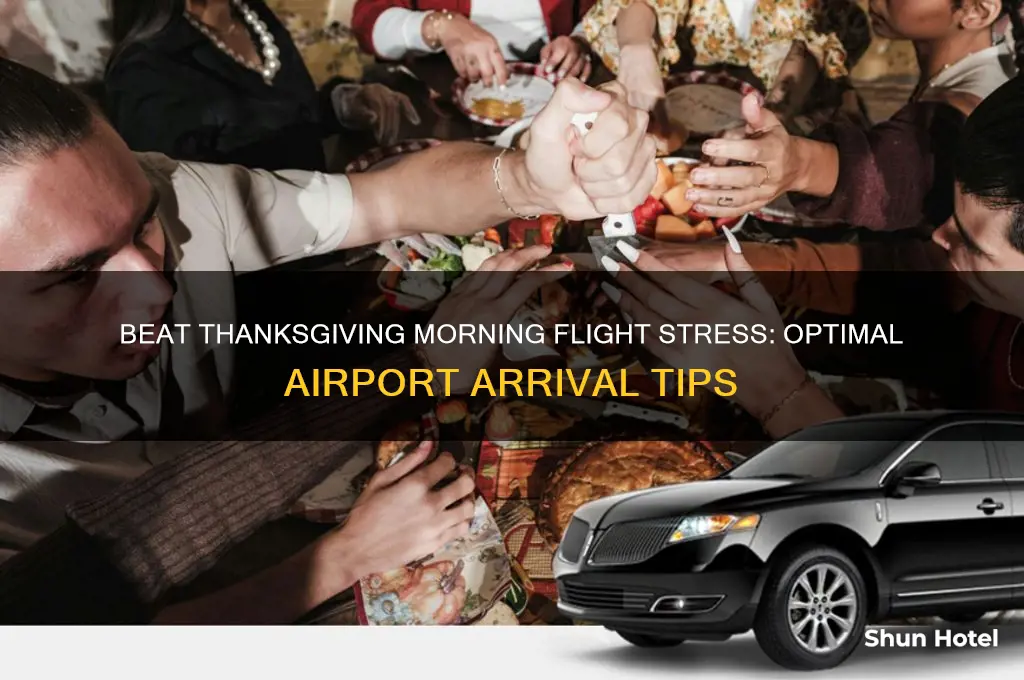 how early to get to airport for morning thanksgivigin flights