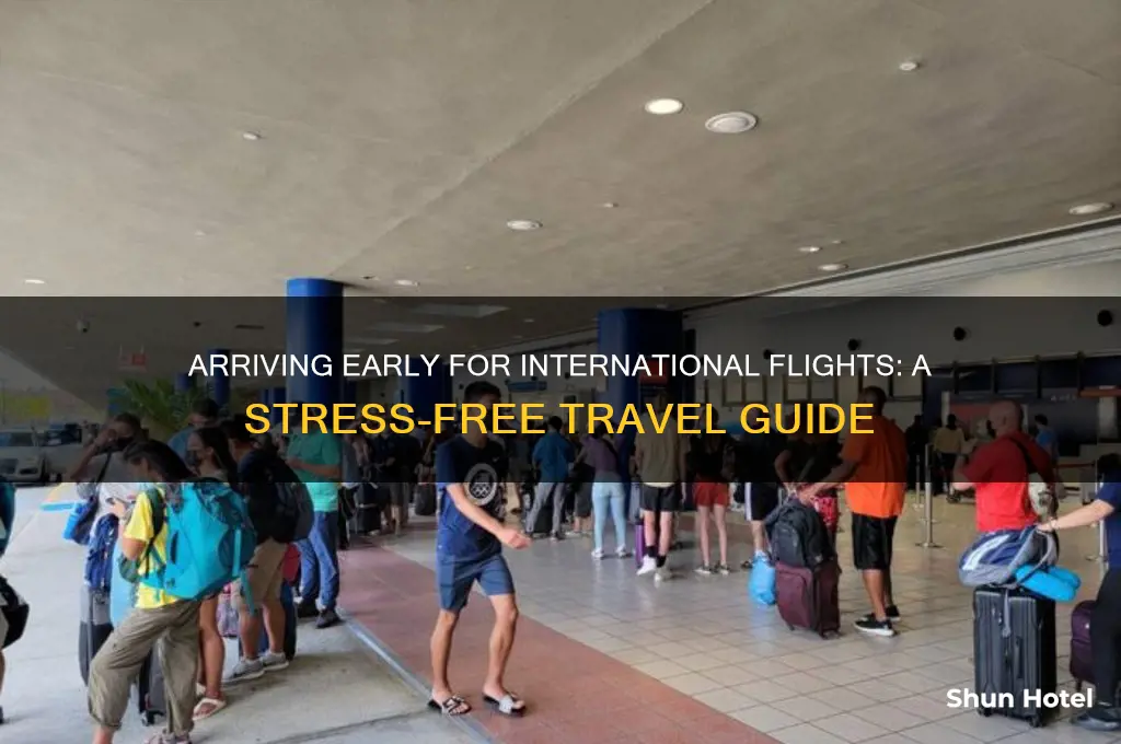 how early to get to airport internatinal flight