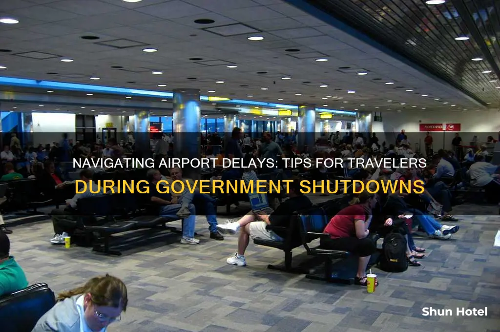how early to get to airport with government shut down