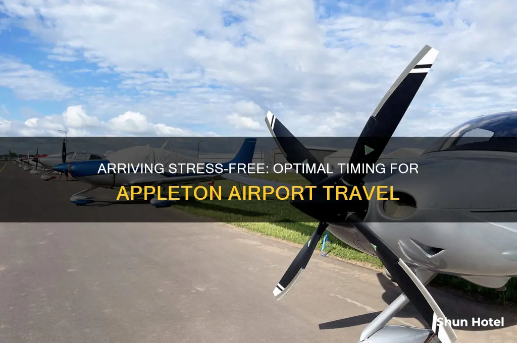 how early to get to appleton airport