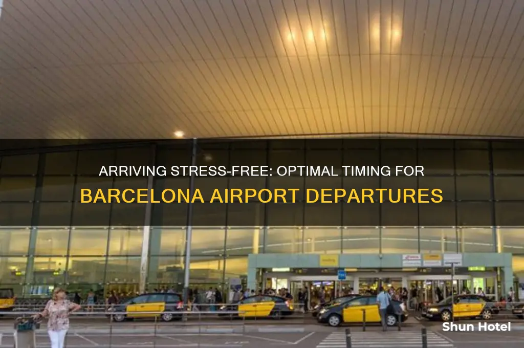 how early to get to bcn airport