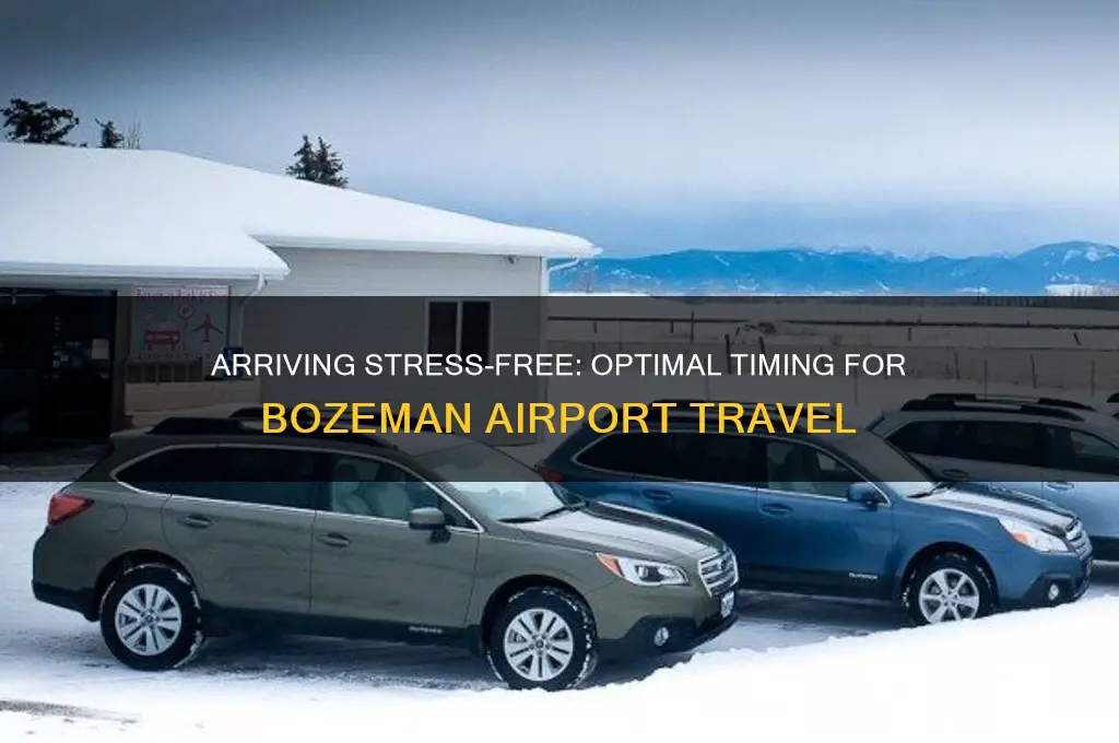 how early to get to bozeman airport