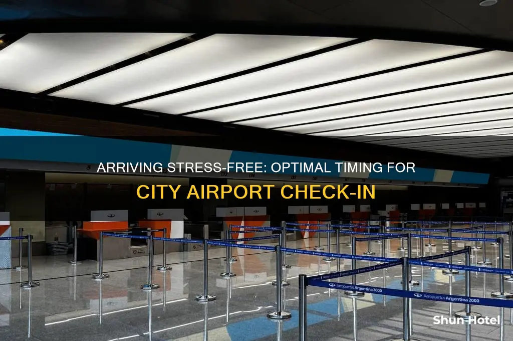 how early to get to city airport