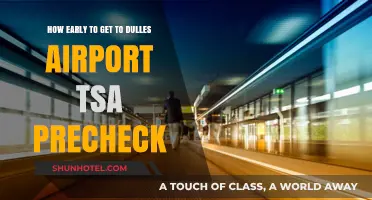 Early Arrival Tips for Dulles Airport with TSA PreCheck
