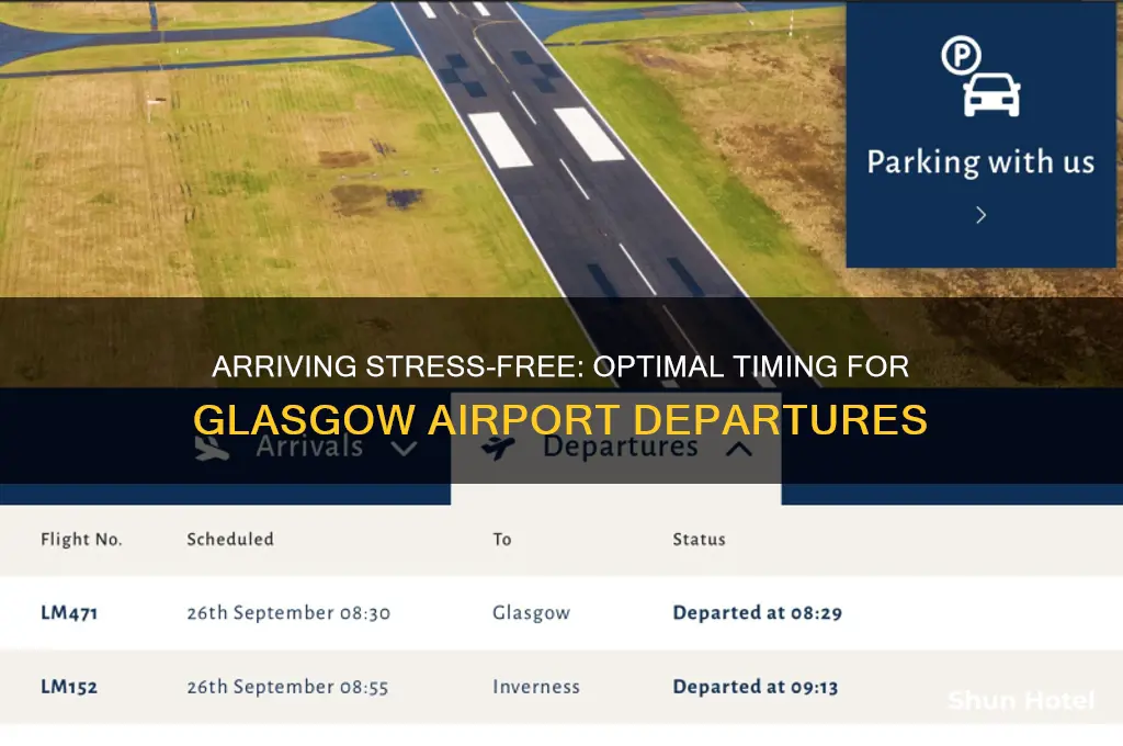 how early to get to glasgow airport