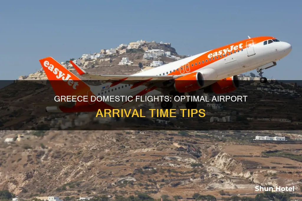 how early to get to greece airport for domestic flight