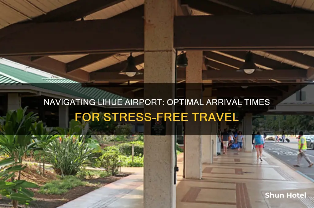 how early to get to lihue airport