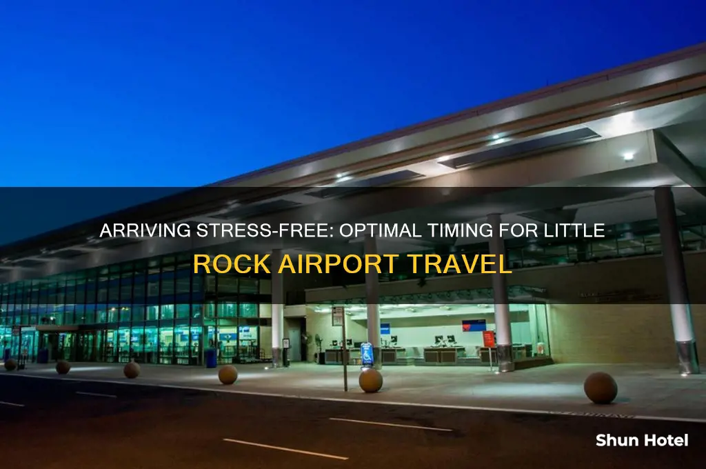 how early to get to little rock airport