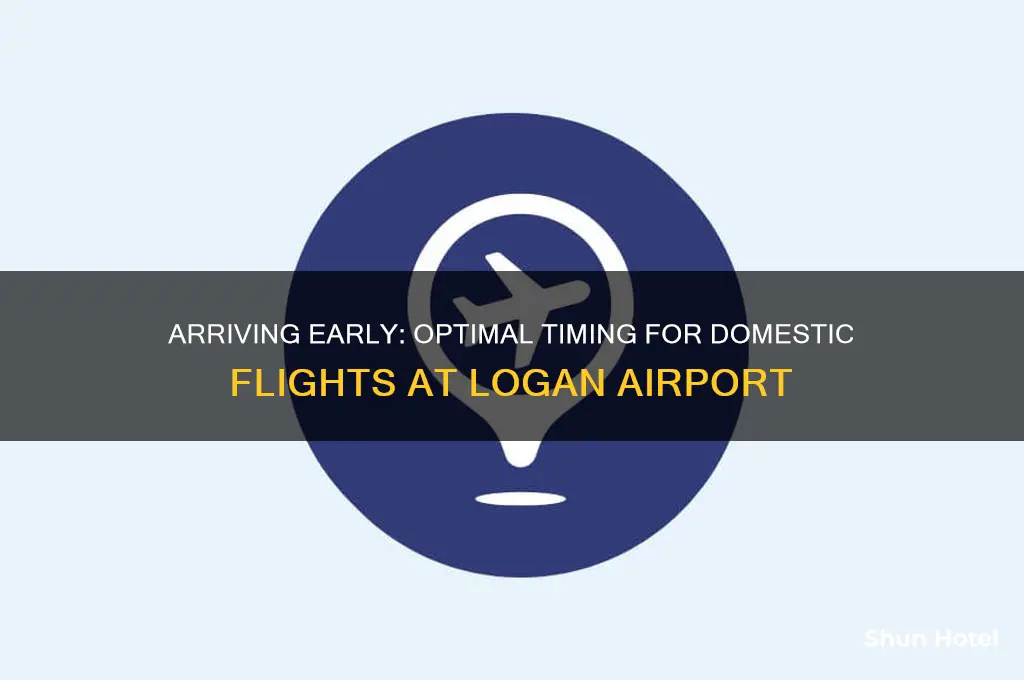 how early to get to logan airport for domestic flight