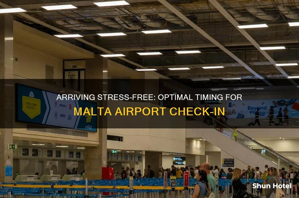 how early to get to malta airport