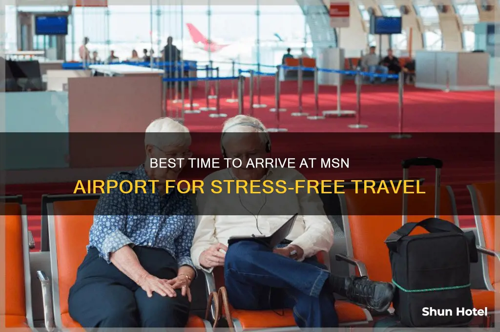 how early to get to msn airport