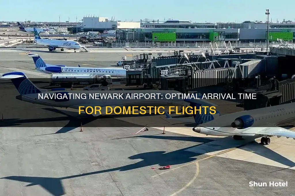 how early to get to newark airport for domestic flight