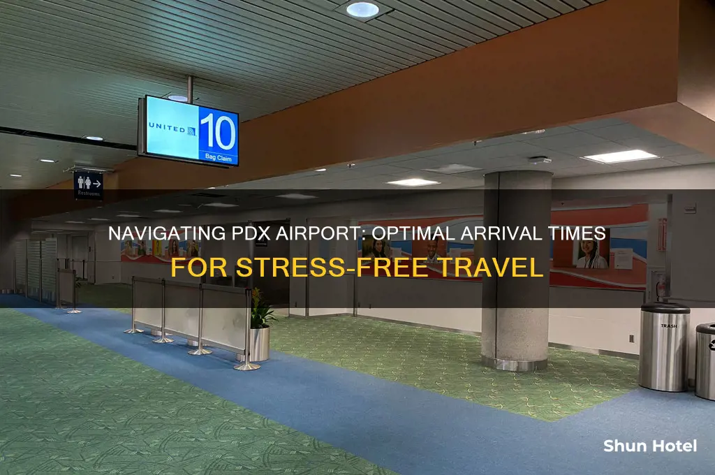how early to get to pdx airport
