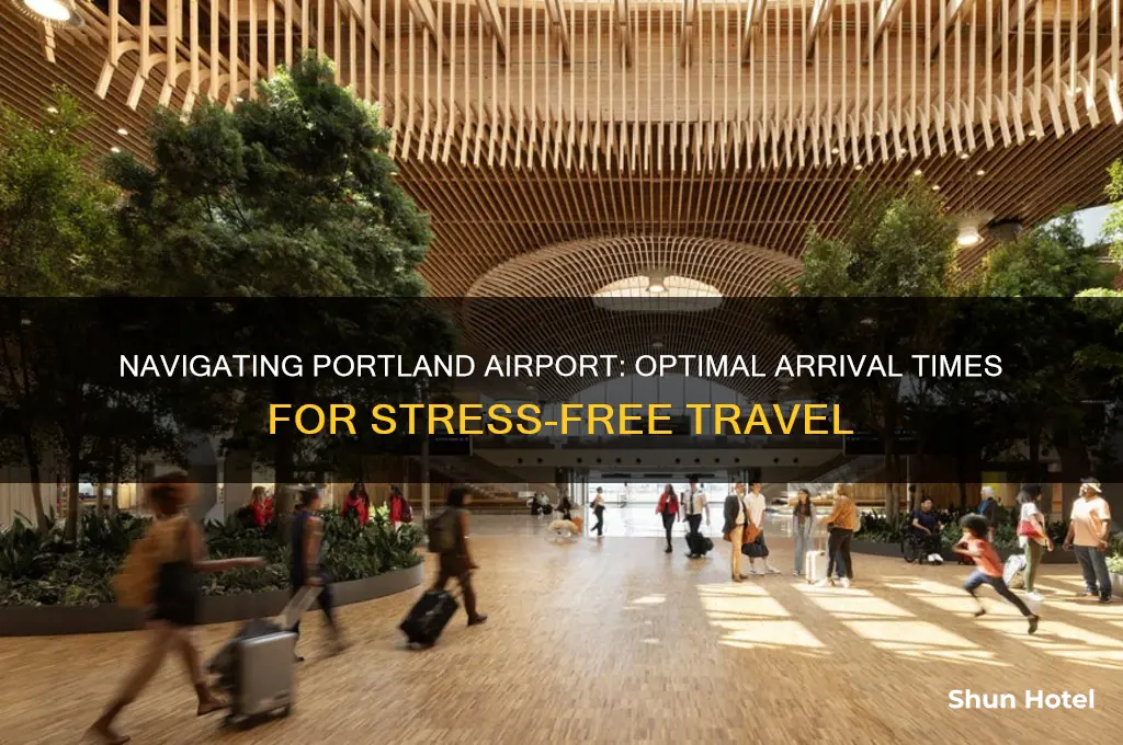 how early to get to portland airport