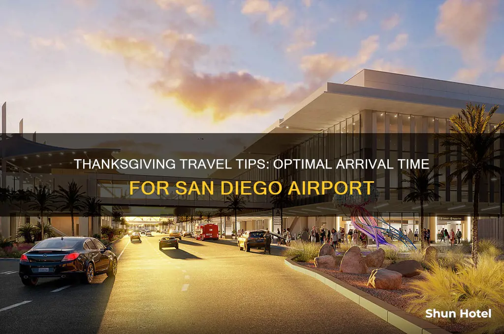 how early to get to san diego airport during thanksgiving