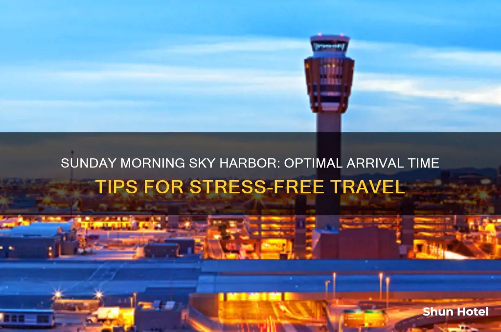 how early to get to skyharbor airport on sunday morning