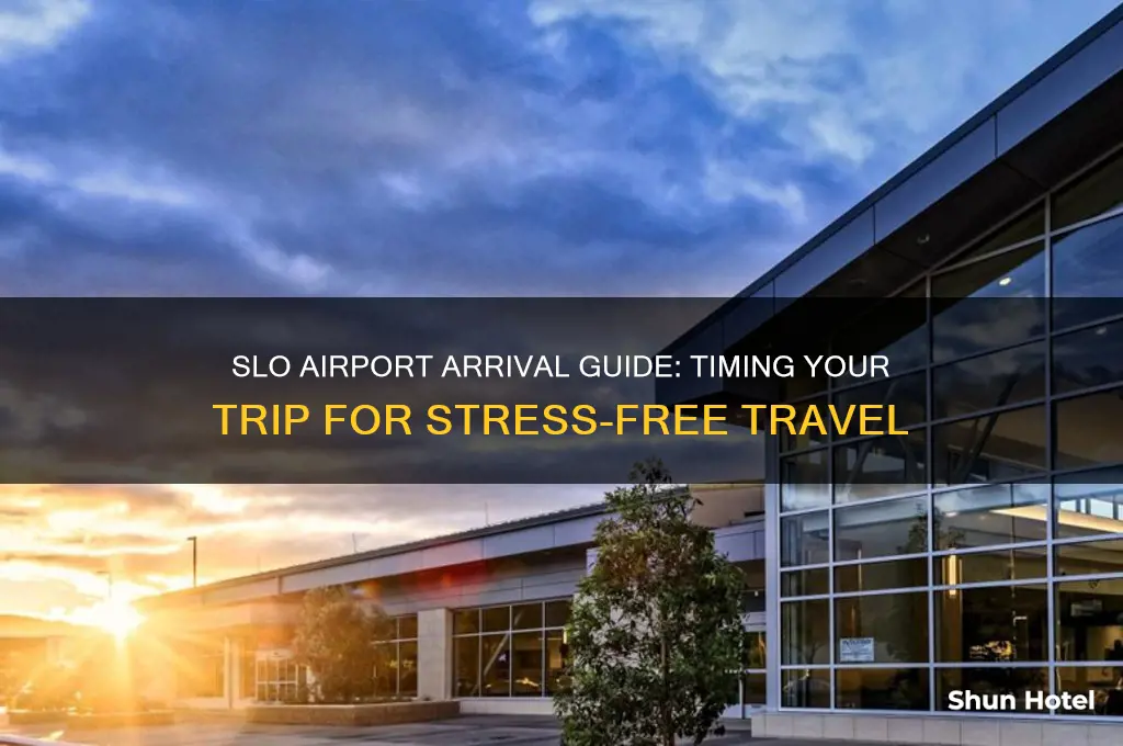 how early to get to slo airport