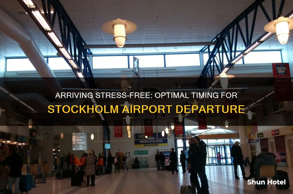 how early to get to stockholm airport