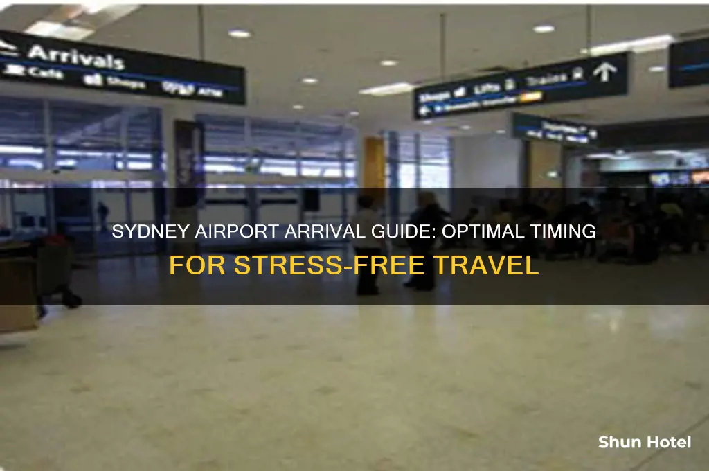 how early to get to sydney airport