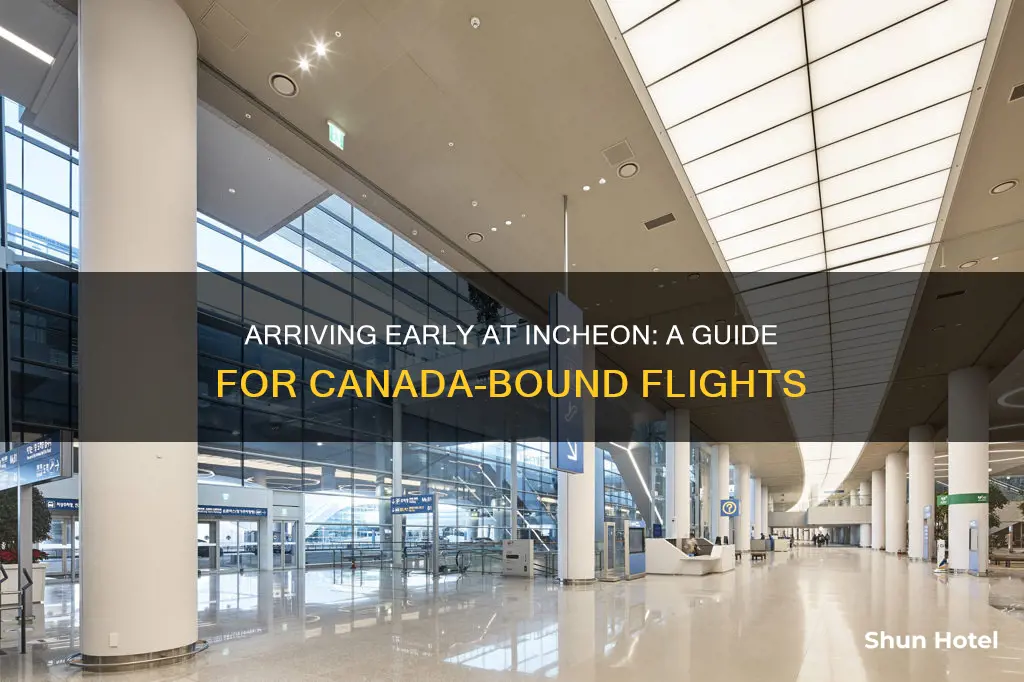 how early to incheon airport for flight to canada