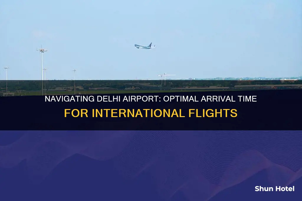 how early to reach delhi airport for international flight