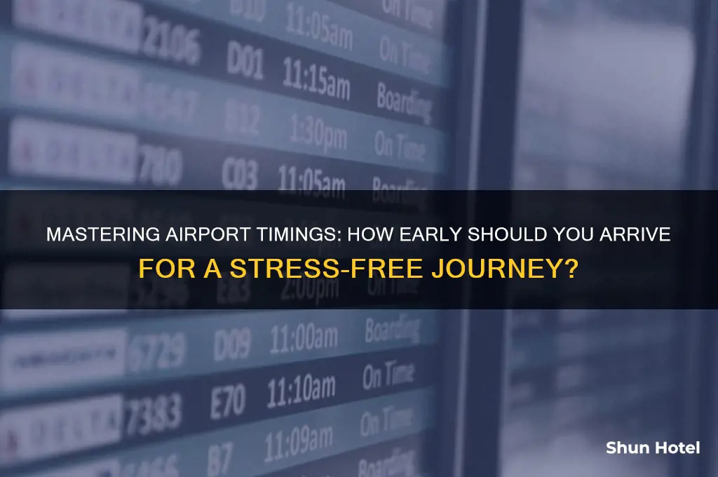 how early to show up to get through an airport