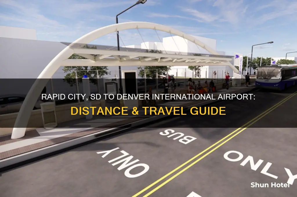 how fa is rapid city sd from denver international airport