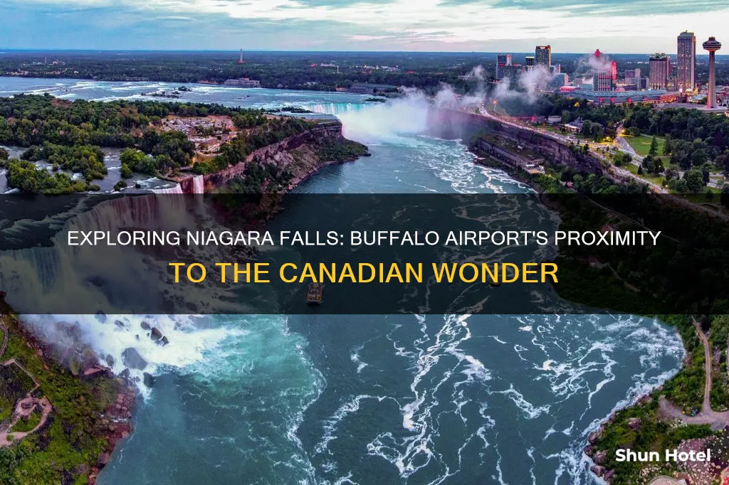 how far is buffalo airport from niagara falls canada