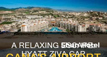 how far is hyatt ziva cap cana from airport