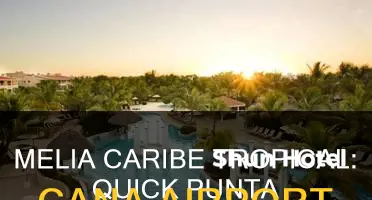 how far is melia caribe tropical from punta cana airport