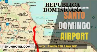 Punta Cana's Distance from Santo Domingo Airport