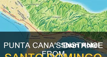 how far is punta cana from santo domingo airport