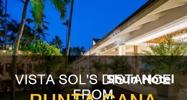 how far is vista sol from punta cana airport