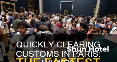 how fast can i go through customs in paris airport