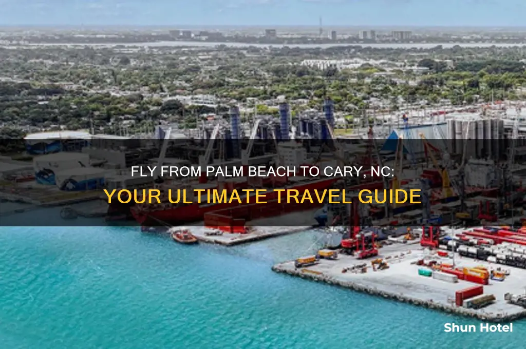 how fly to cary nc from palm beach airport
